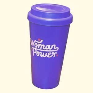 Purple Woman Power Travel Mug